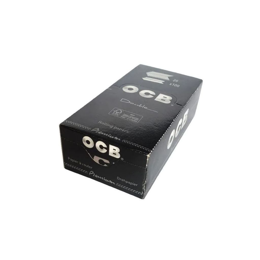 OCB premium double rolling papers 25 pakker a 100 stk
