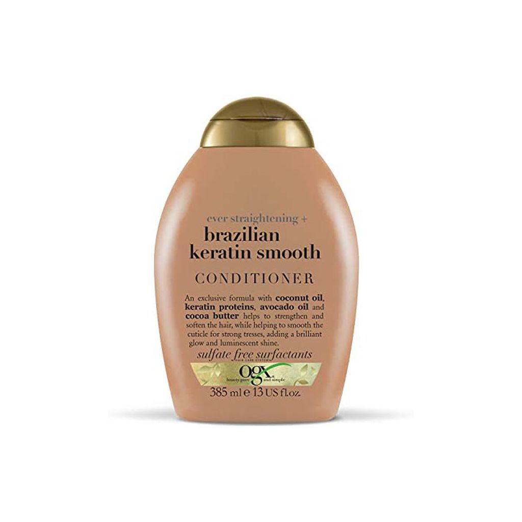 OGX ever straightening brazilian keratin smooth conditioner 385ml