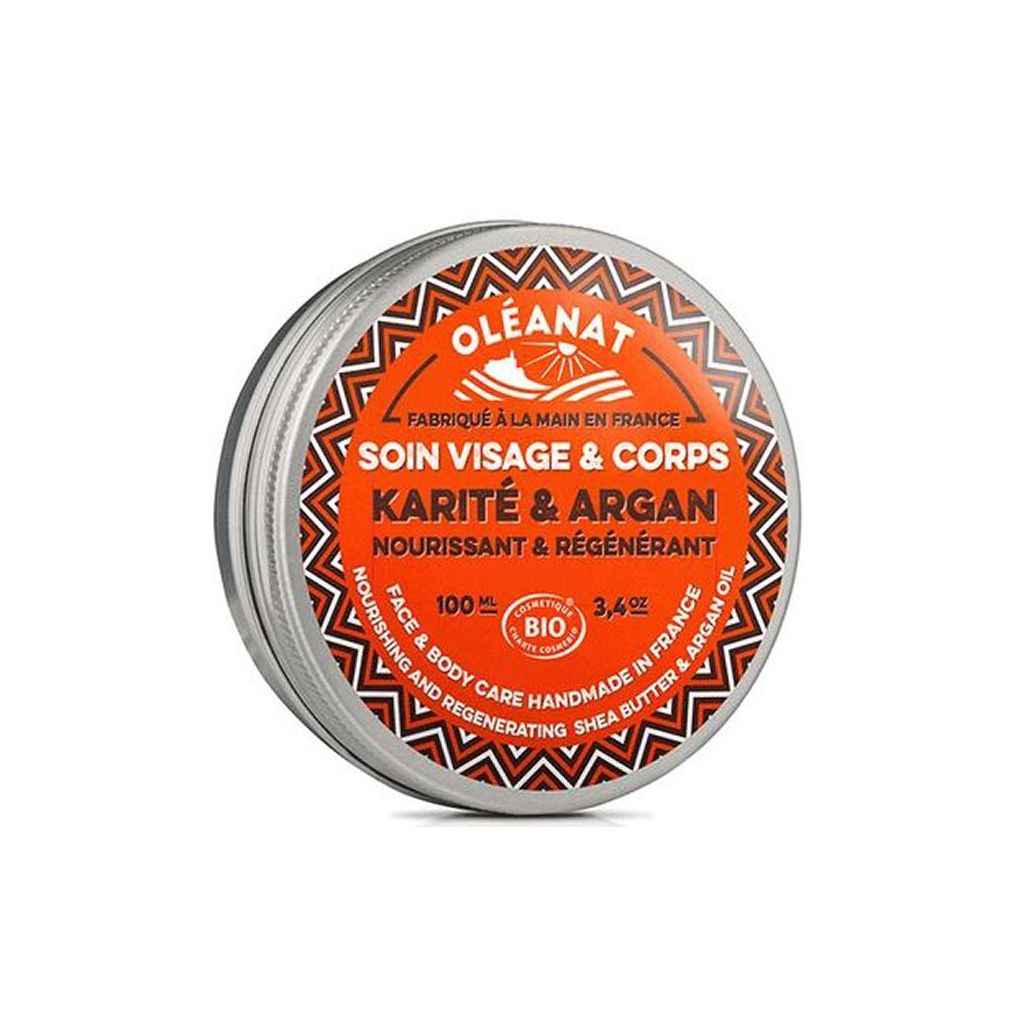 Olénat face & body care handmade in france nourishing and generating shea butter & argan oil 100ml