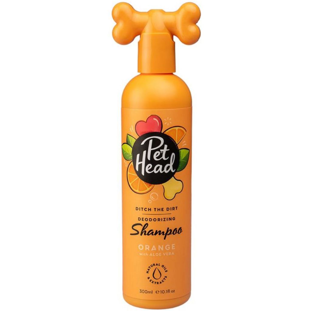 Pet head ditch the dirt deodorizing shampoo orange with aloe vera til hunde 300ml