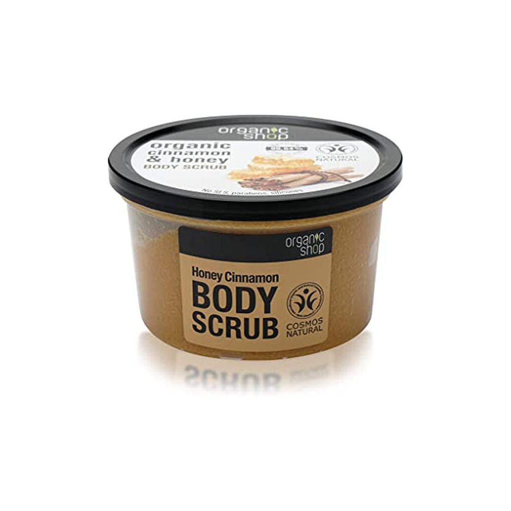 Organic shop organic cinnamon & honey body scrub 250ml