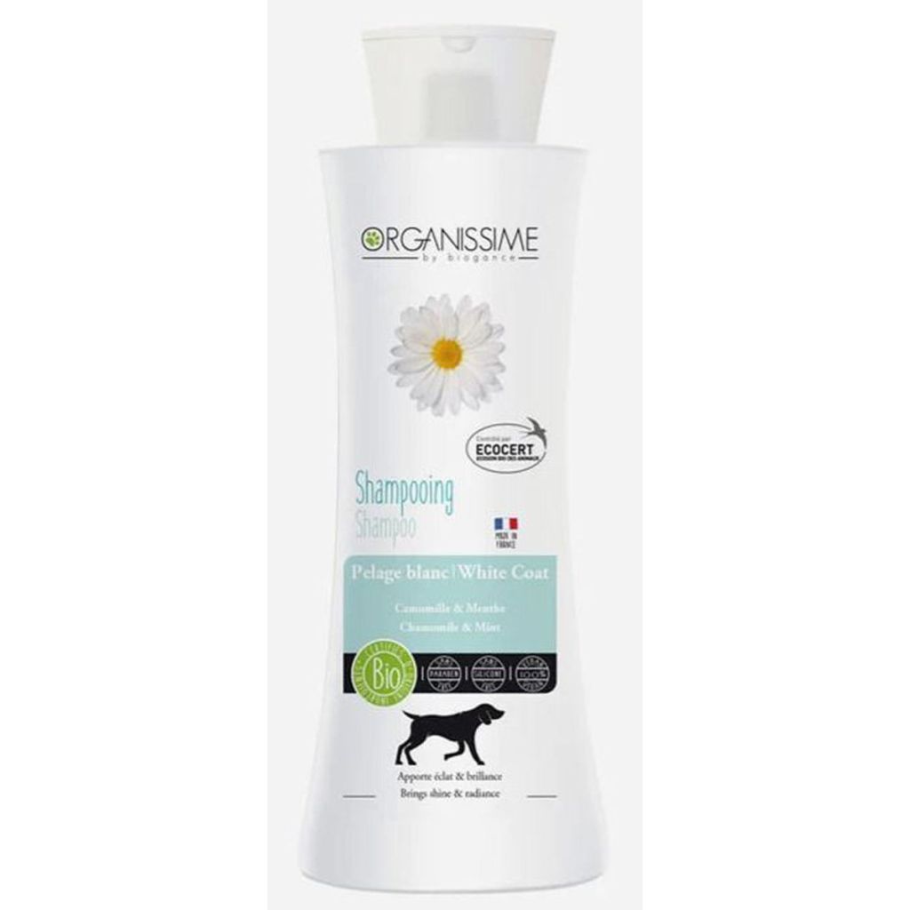 Organissime by biogance shampoo white coat camomile & menthe 250ml