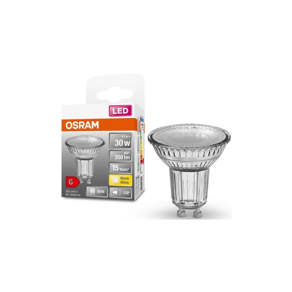 Osram LED star GU10 30W 350lm warm white