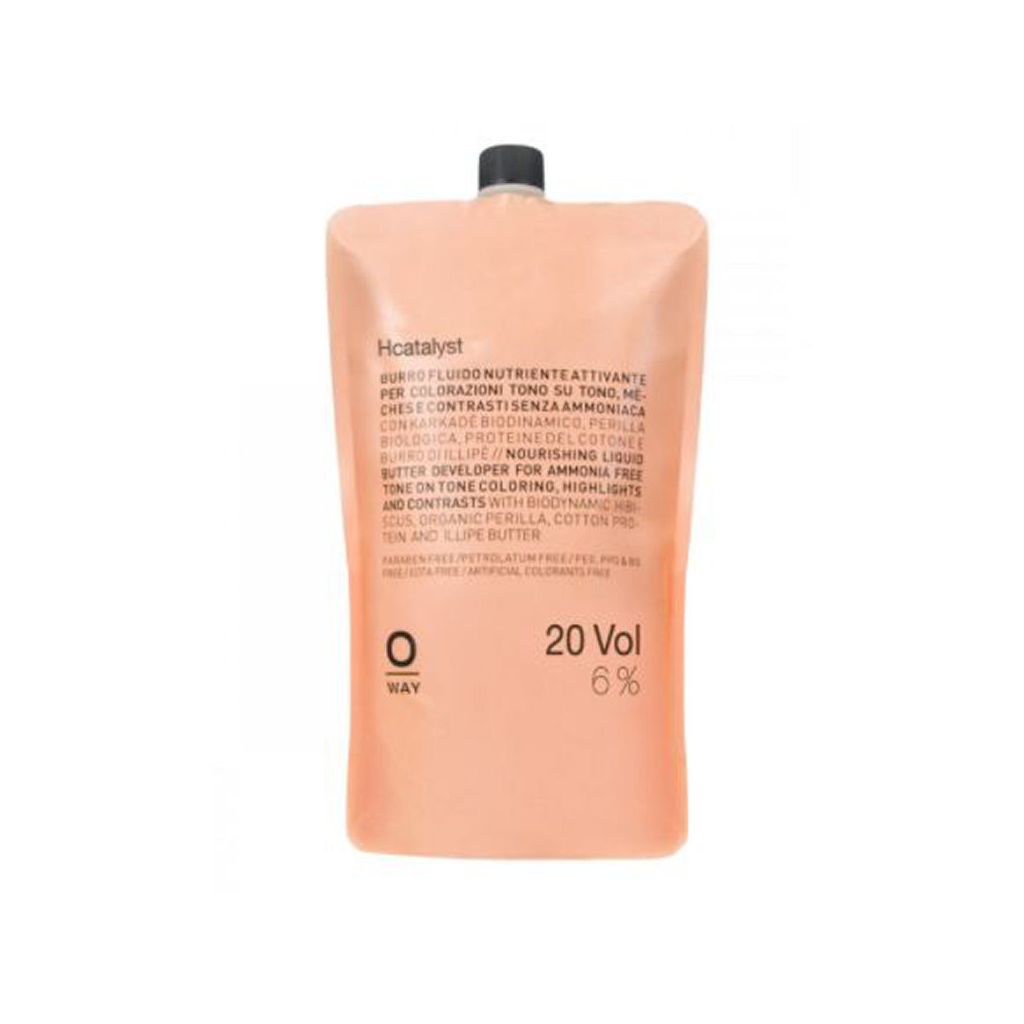 Oway hcatalyst nourishing liquid butter developer for organic way colouring and bleaching 20vol 6% 900ml