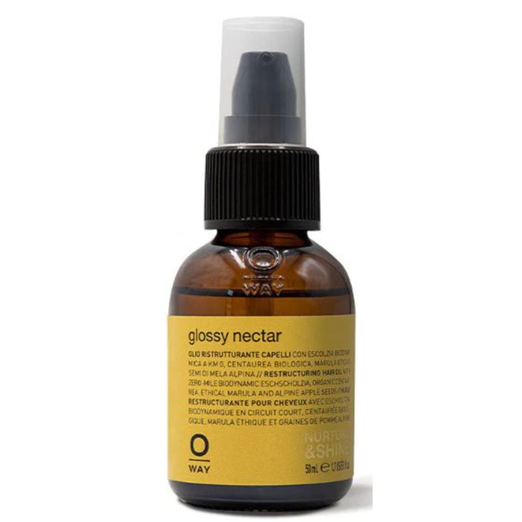 Oway nurture & shine glossy nectar restructuring hair oil 50ml