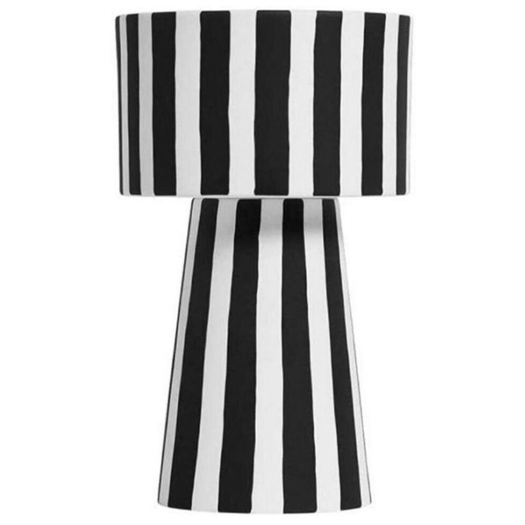 OYOY living design toppu pot large Ø15 x 24cm 100% stoneware white/black