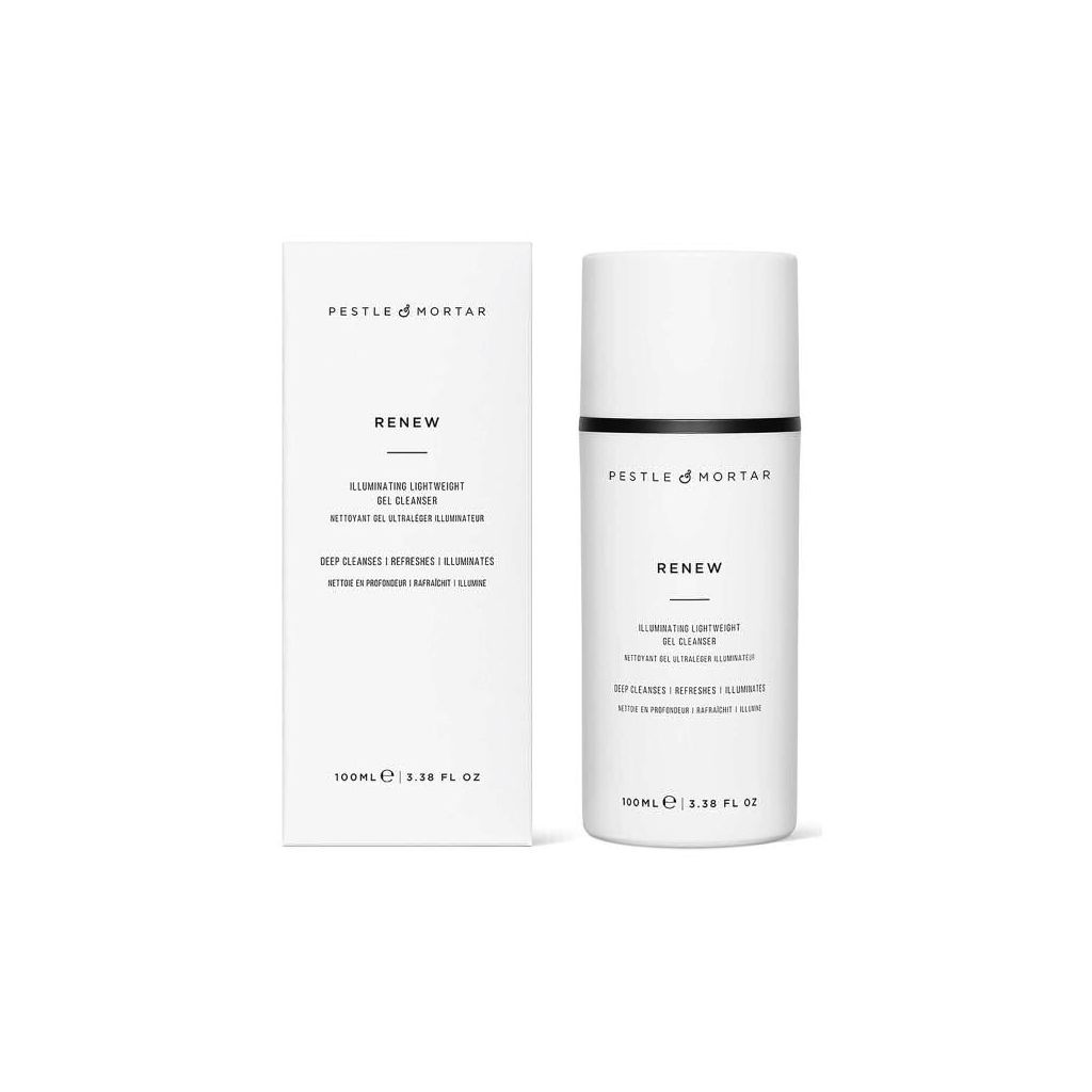 Pestle & mortar renew illuminating light weight gel cleanser 100ml