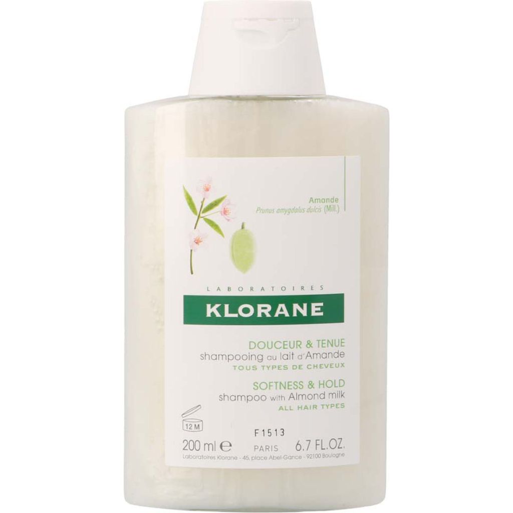Pierre fabre klorane softness & hold shampoo with almond milk 200ml