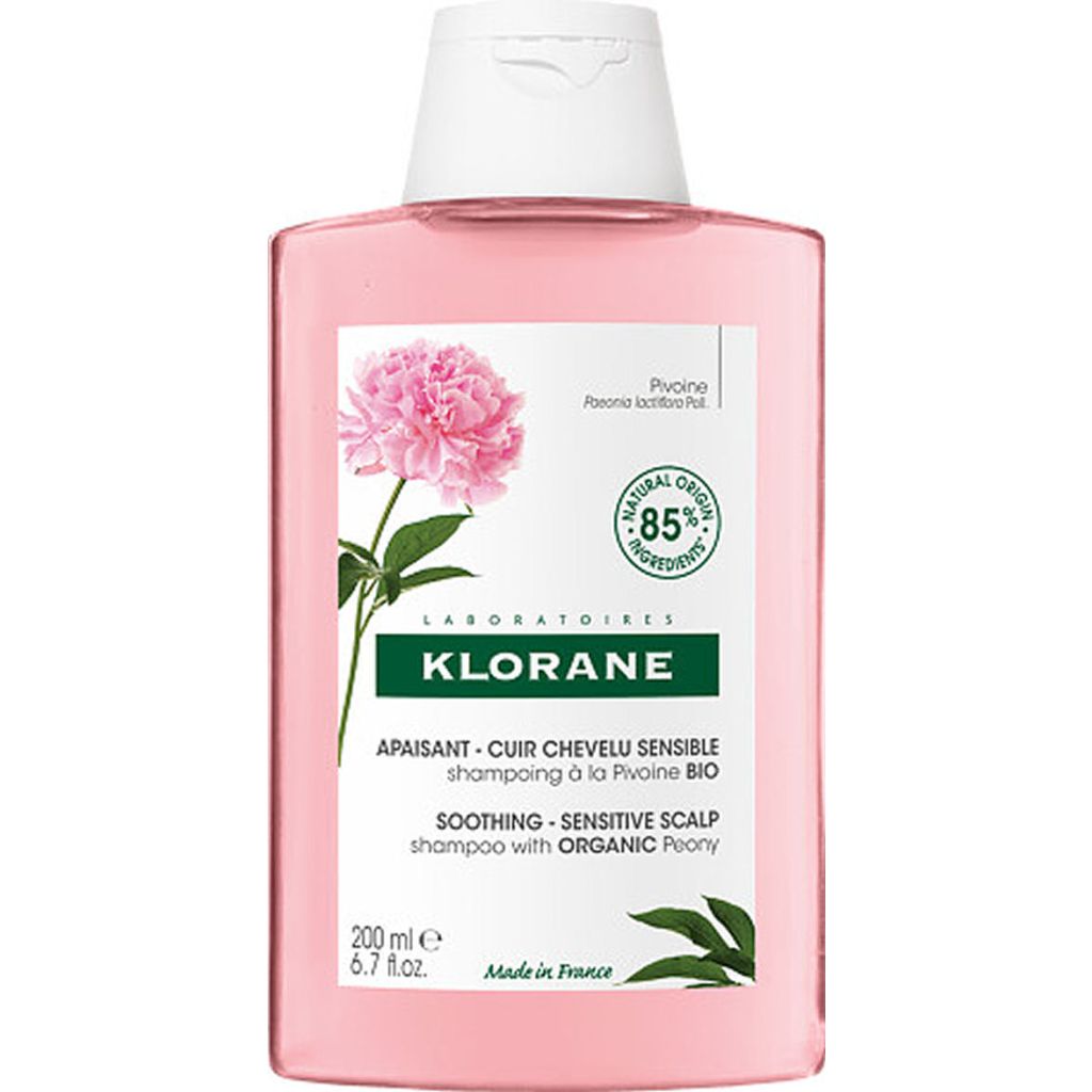 Pierre fabre klorane soothing sensitive scalp shampoo with organic peony 200ml