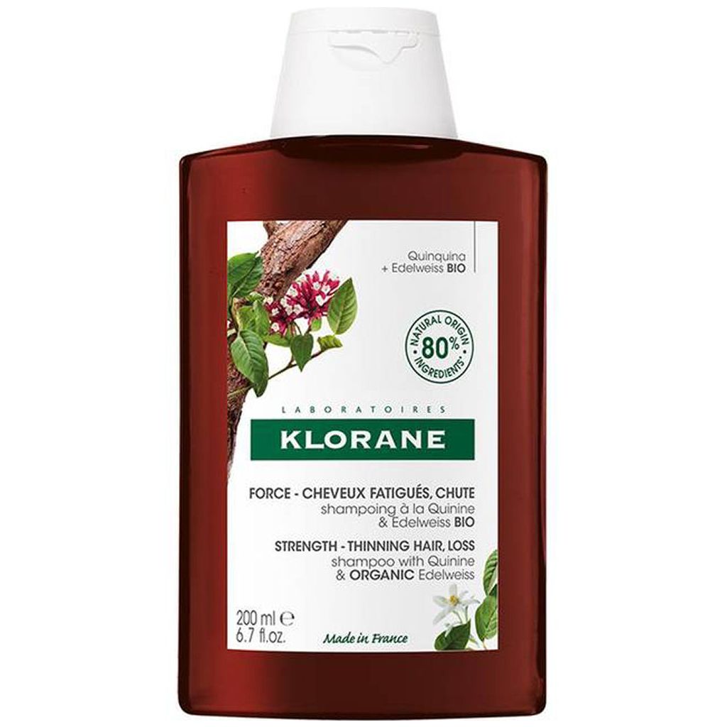 Pierre fabre klorane strength thinning hair loss shampoo with quinine & organic edelweiss 200ml