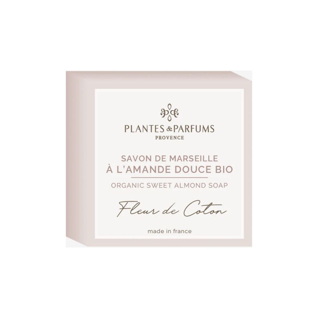 Plantes & parfums provence savon de marseille with organic olive oil soap fleur de coton 100g