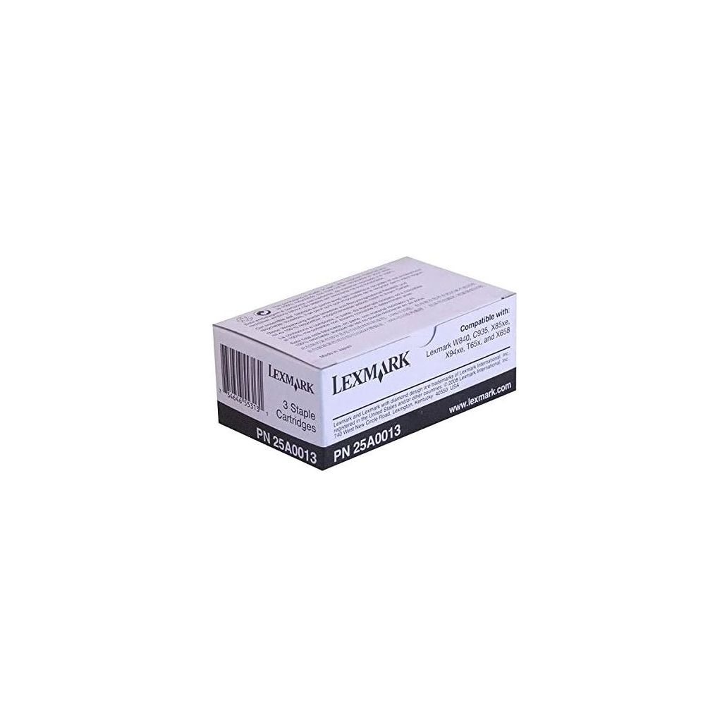 Lexmark PN 25A0013 Staple Cartridge, 3 x 5000