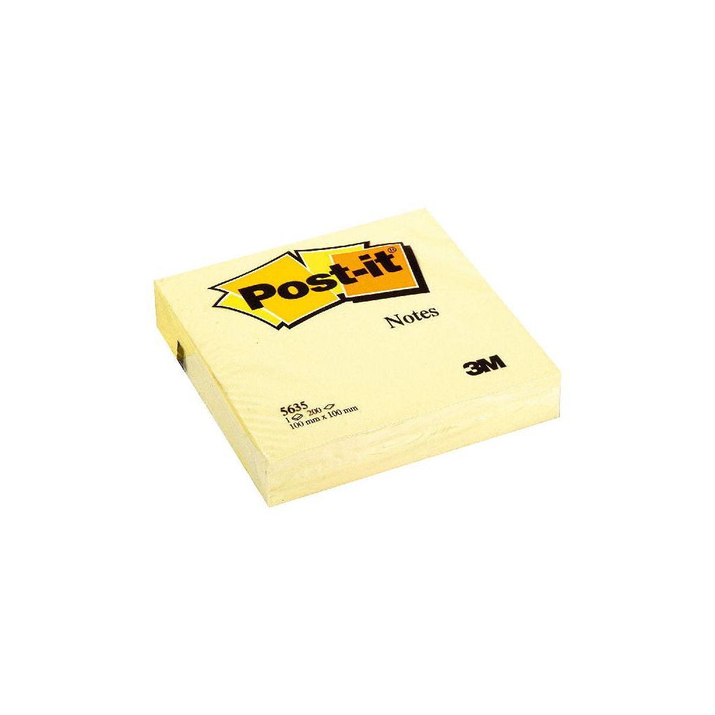 Post-it notes 101x101mm 200 ark gul 5633