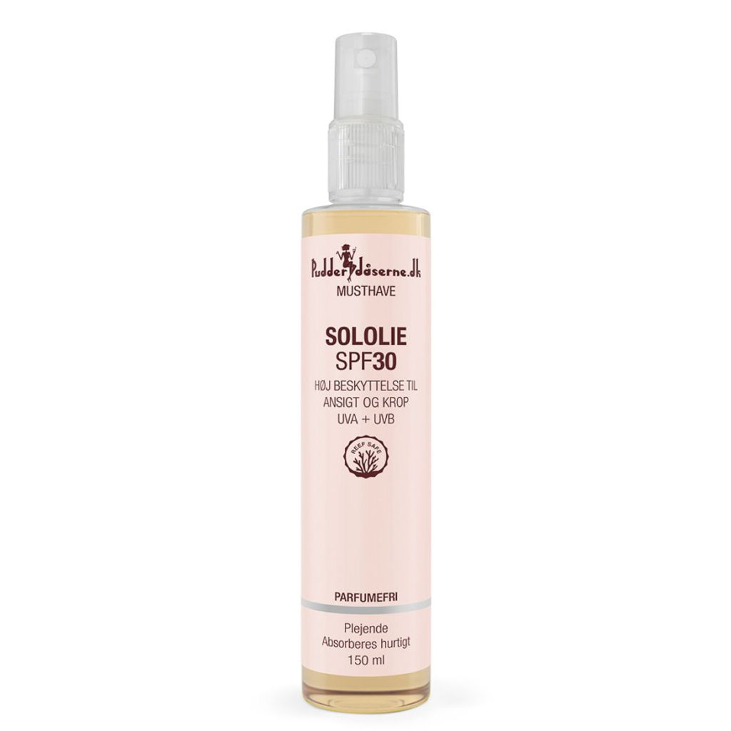 Pudderdåserne musthave sololie SPF30 høj beskyttelse 150ml