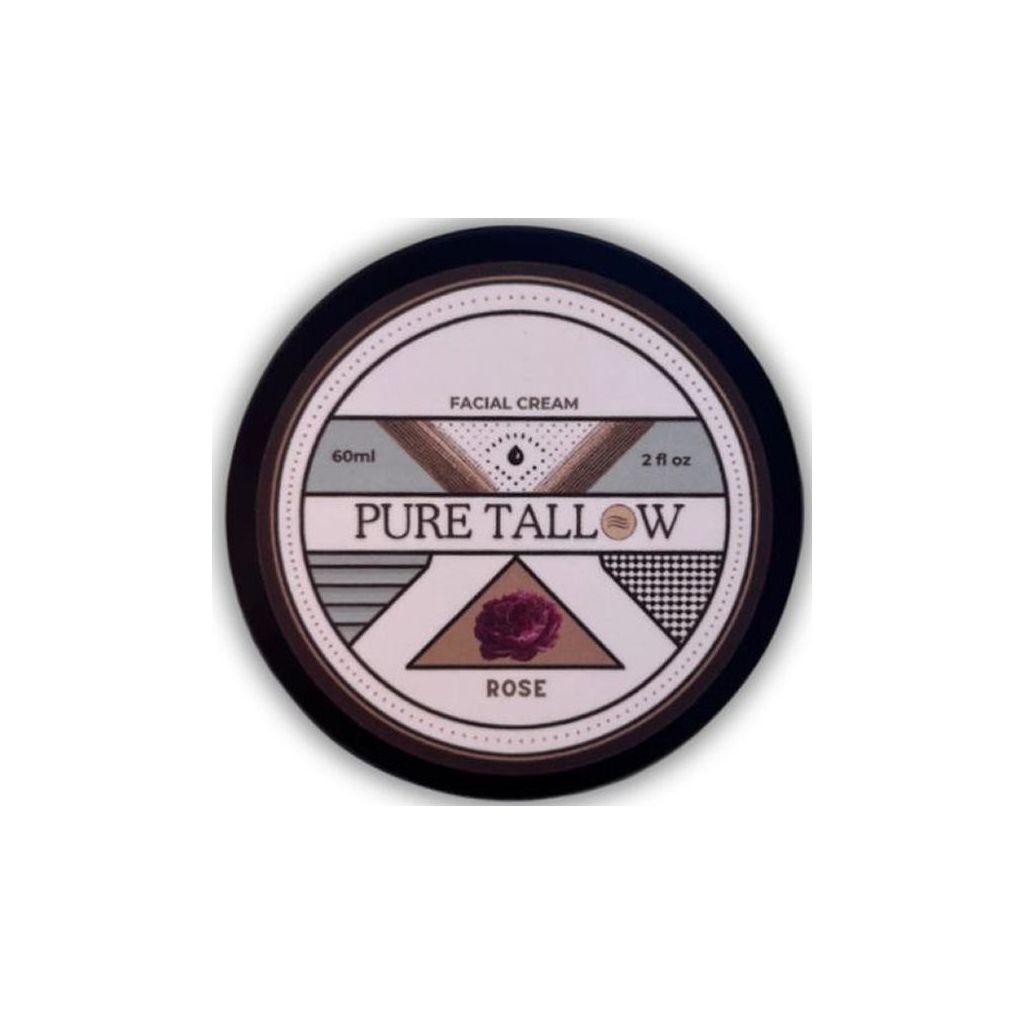 Pure tallow face & body balm rose 60ml