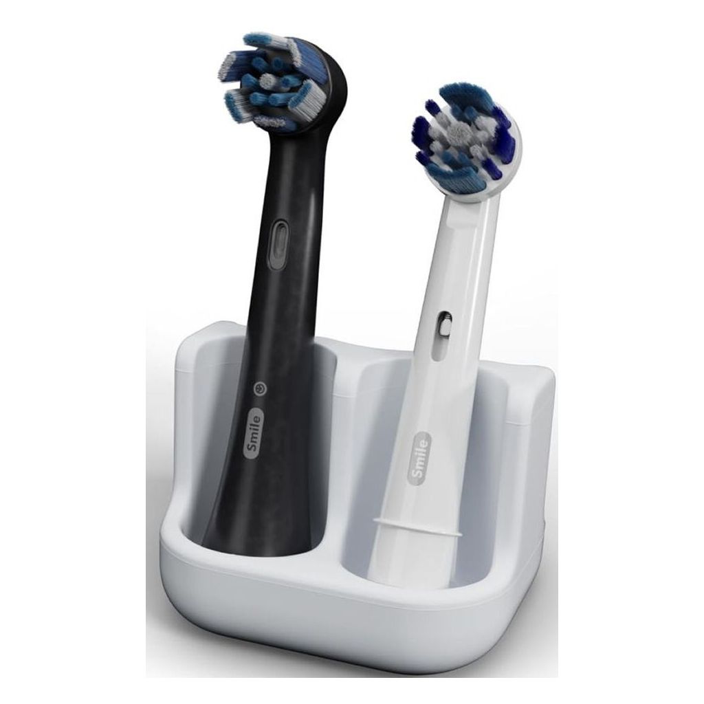 Qikfresh duo toothbrush heads holder 55x48x41mm silikone hvid