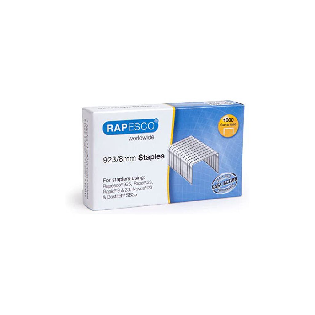 Rapesco hæfteklammer 923/8mm 1000 stk.
