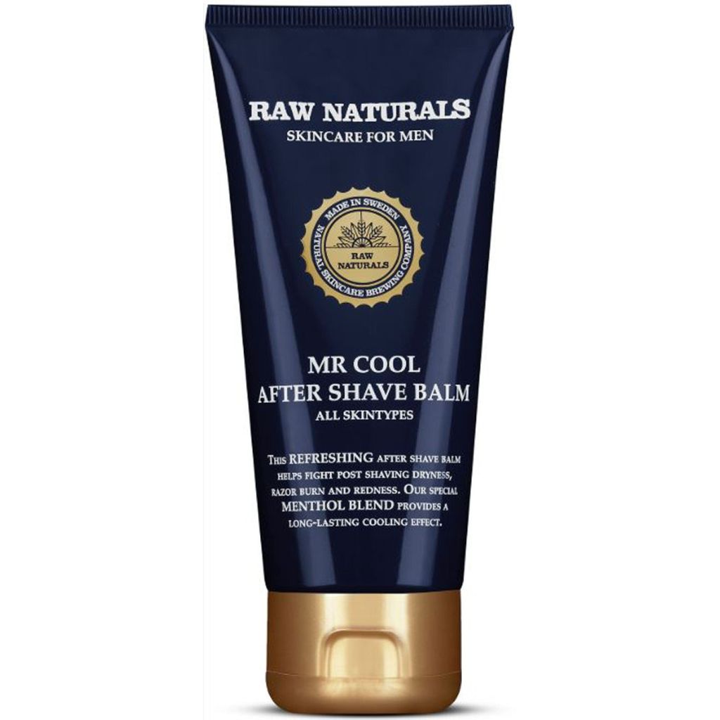 Raw naturals skincare for men mr cool aftershave balm all skintypes 100ml