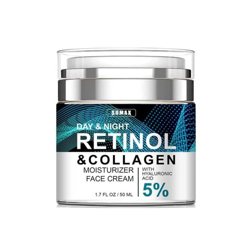 Retinol day & night  & collagen moisturizing face cream with hyaluronic acid 5% 50ml
