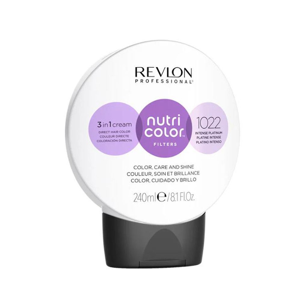 Revlon professional nutri color filters 3 in 1 cream direct hair color 1022 intense platinum 240ml