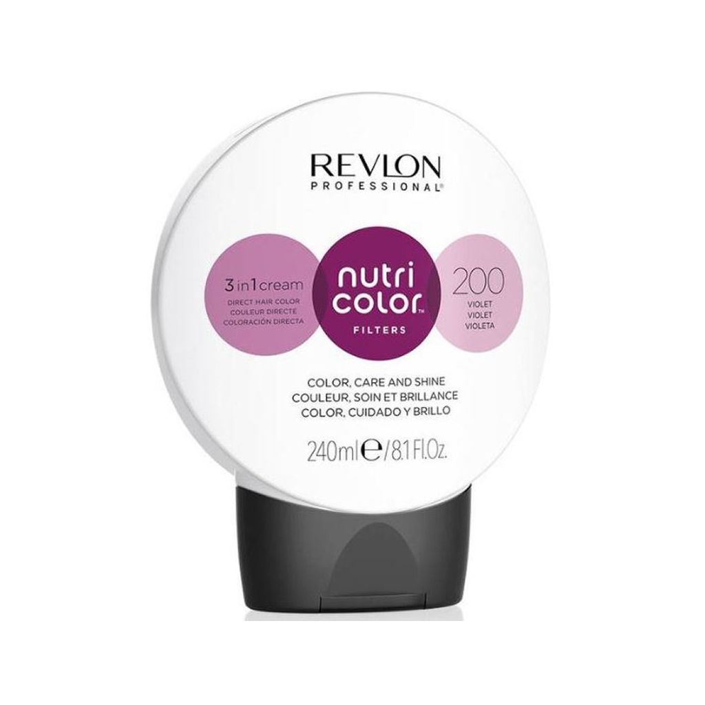 Revlon professional nutri color filters 3 in 1 cream direct hair color 200 violet 240ml