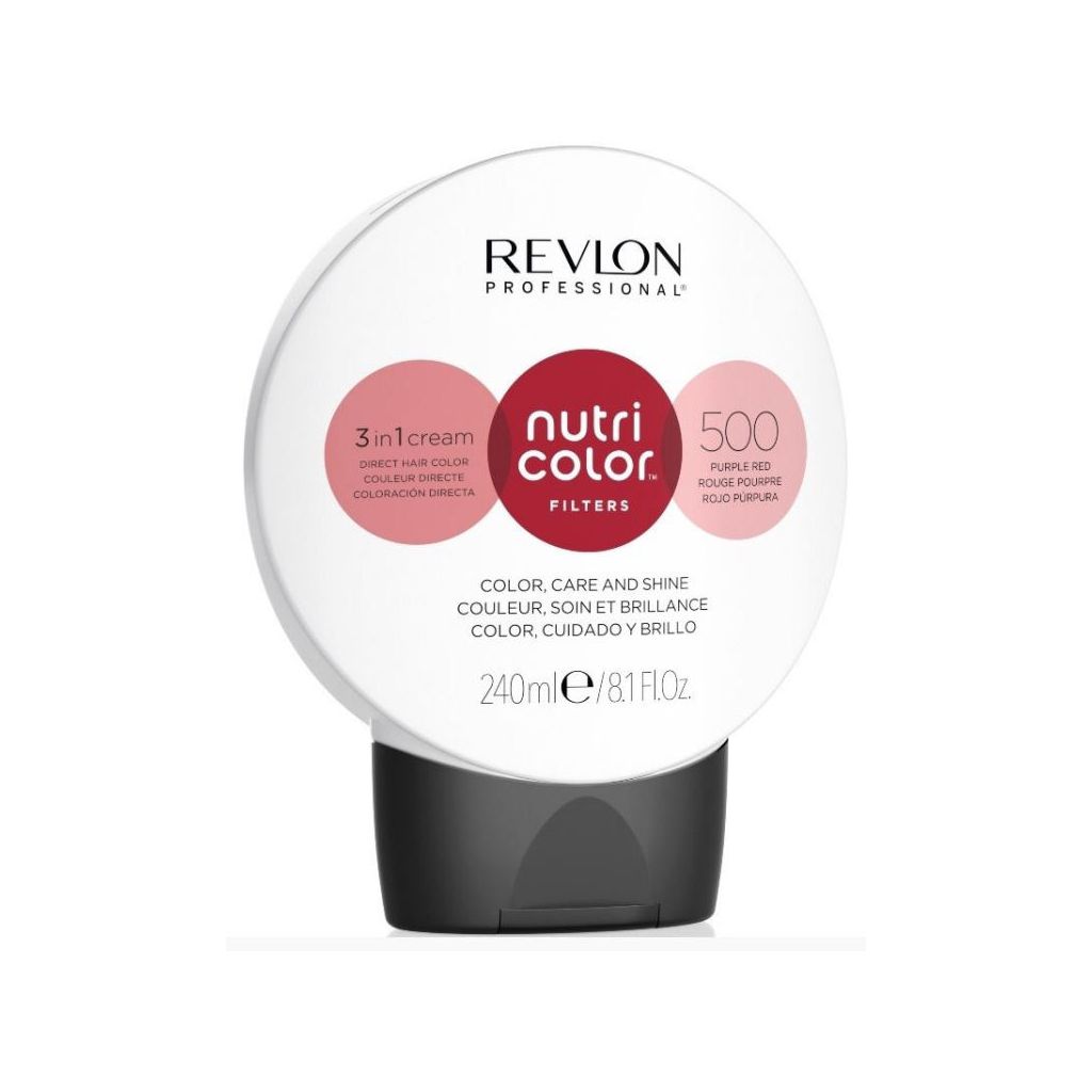 Revlon professional nutri color filters 3in1 cream direct hair color 500 purple red 240ml 