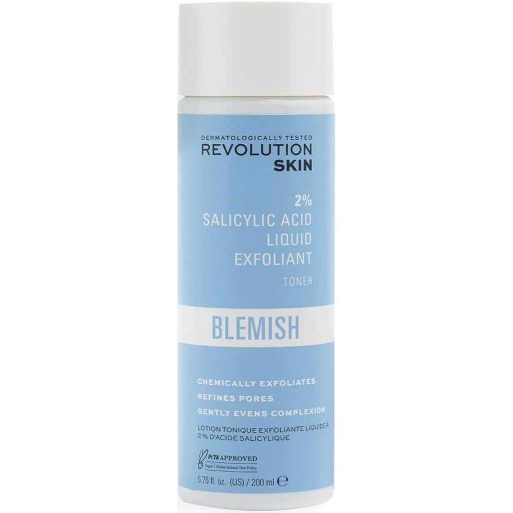 Revolution skin blemish 2% salicylic acid liquid exfoliant toner 200ml