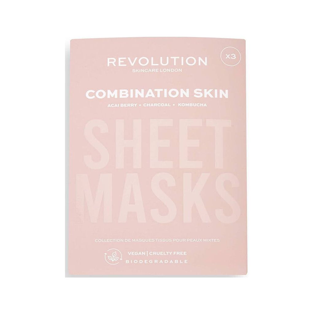 Revolution skincare london sheet masks combination skin 3 stk.