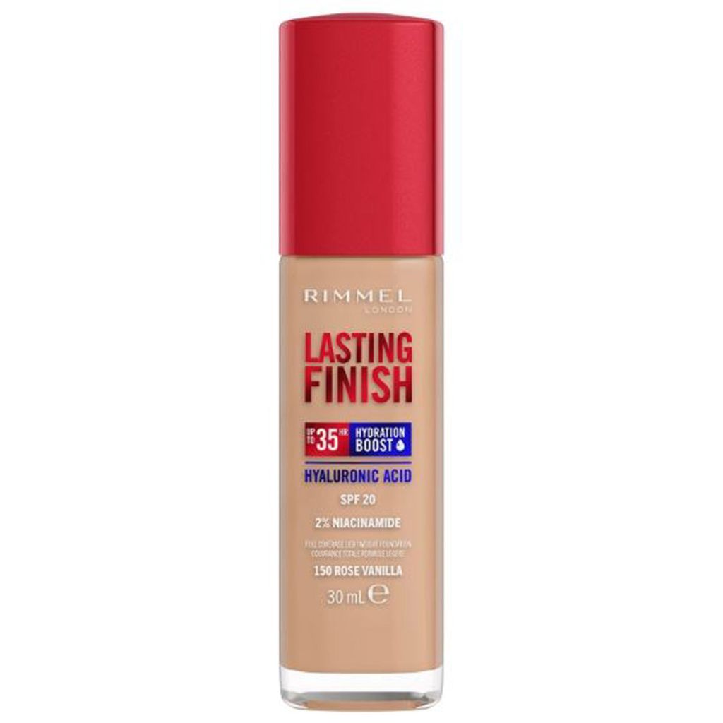 Rimmel london lasting finish full coverage lightweight foundation SPF20 150 rose vanilla 30ml