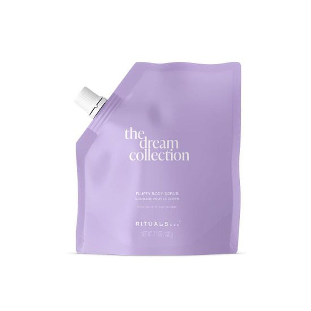 Rituals the dream collection fluffy body scrub blue daisy & moonstone 220g