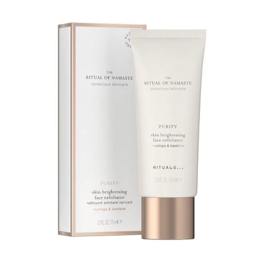 Rituals the ritual of namaste purify skin brightening face exfoliator moringa & bamboo 75ml (dato)