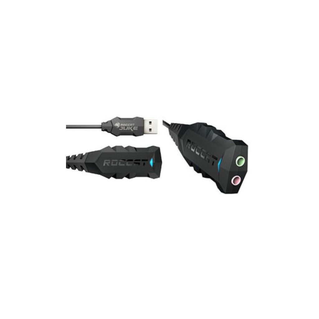 Roccat juke virtual 7.1 + usb stereo soundcard & headset adapter