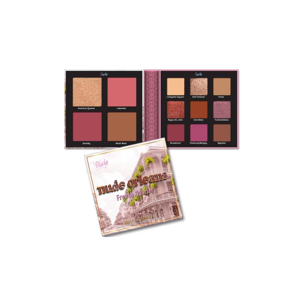 Rude nude orleans french quarter face & eye palette