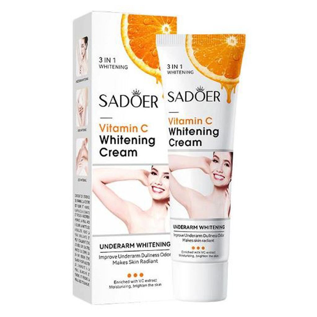 Sadoer 3 in 1 whitening vitamin C underarm whitening cream 50g
