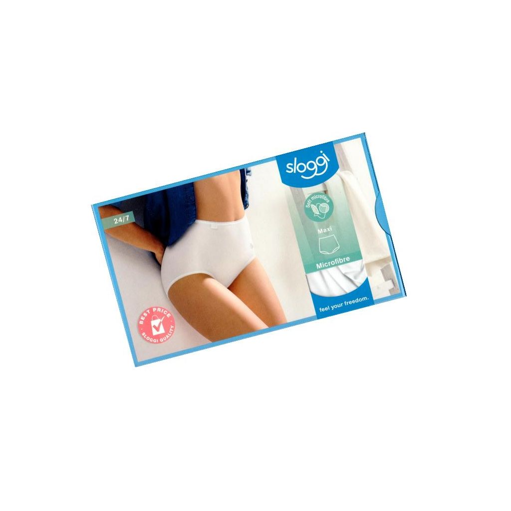 Sloggi 24/7 Sensitive Maxi Microfiber i Hvid Str. 48