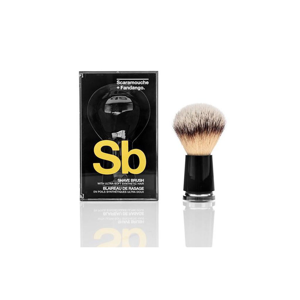 Scaramouche + fandango shave brush with ultra soft synthetic hair 