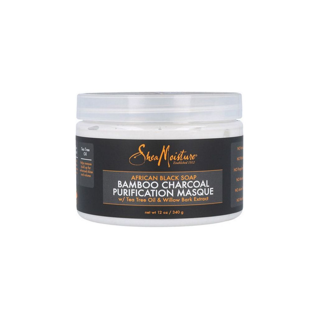 Shea moisture african black soap bamboo charcoal purification masque 340g
