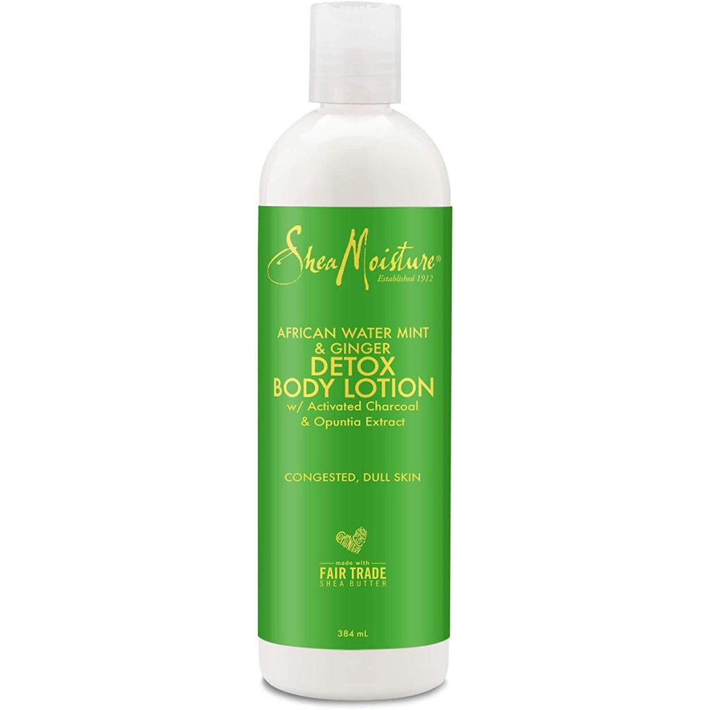 Shea moisture african water mint & ginger detox body lotion 384ml
