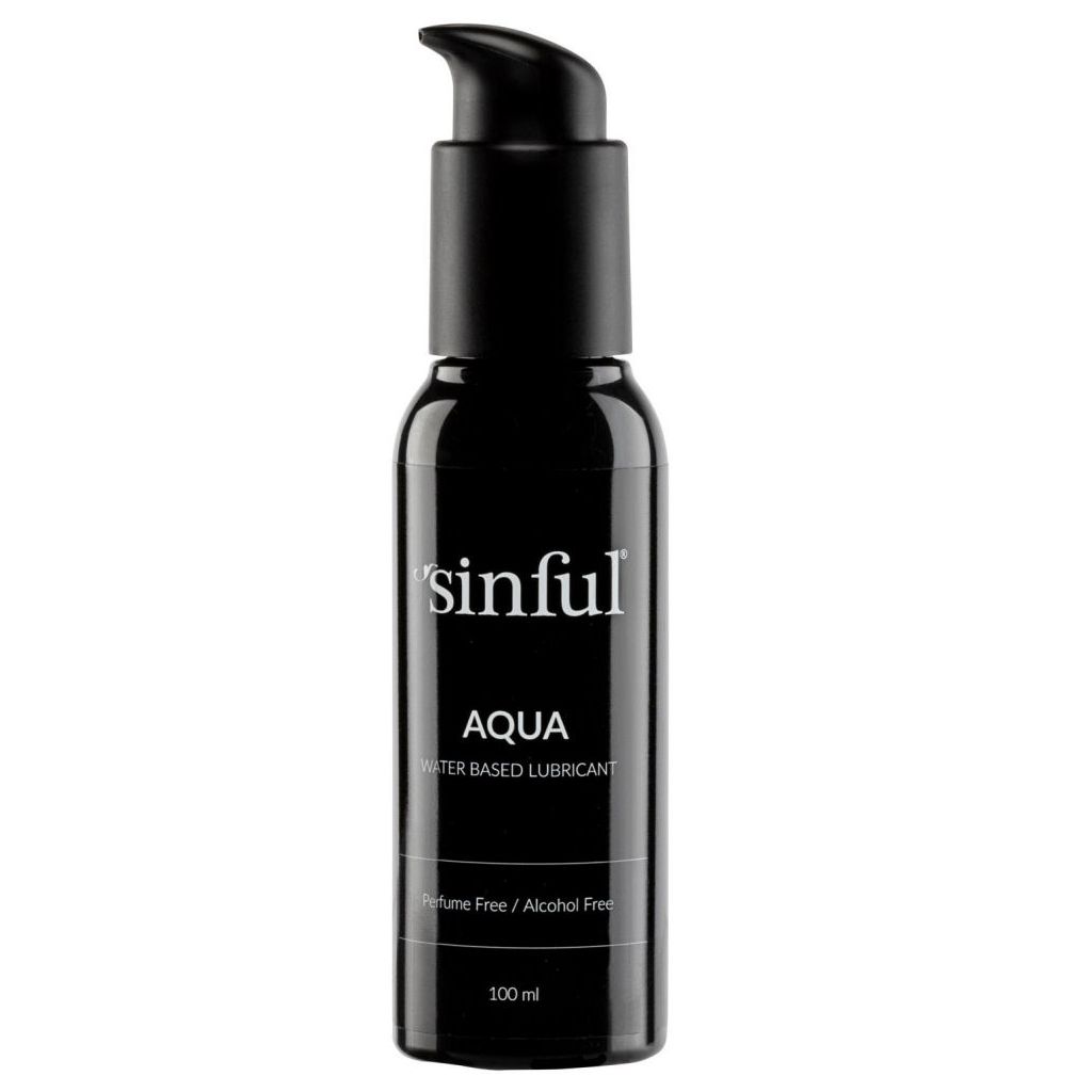 Sinful aqua water-based lubricant perfume free 100ml