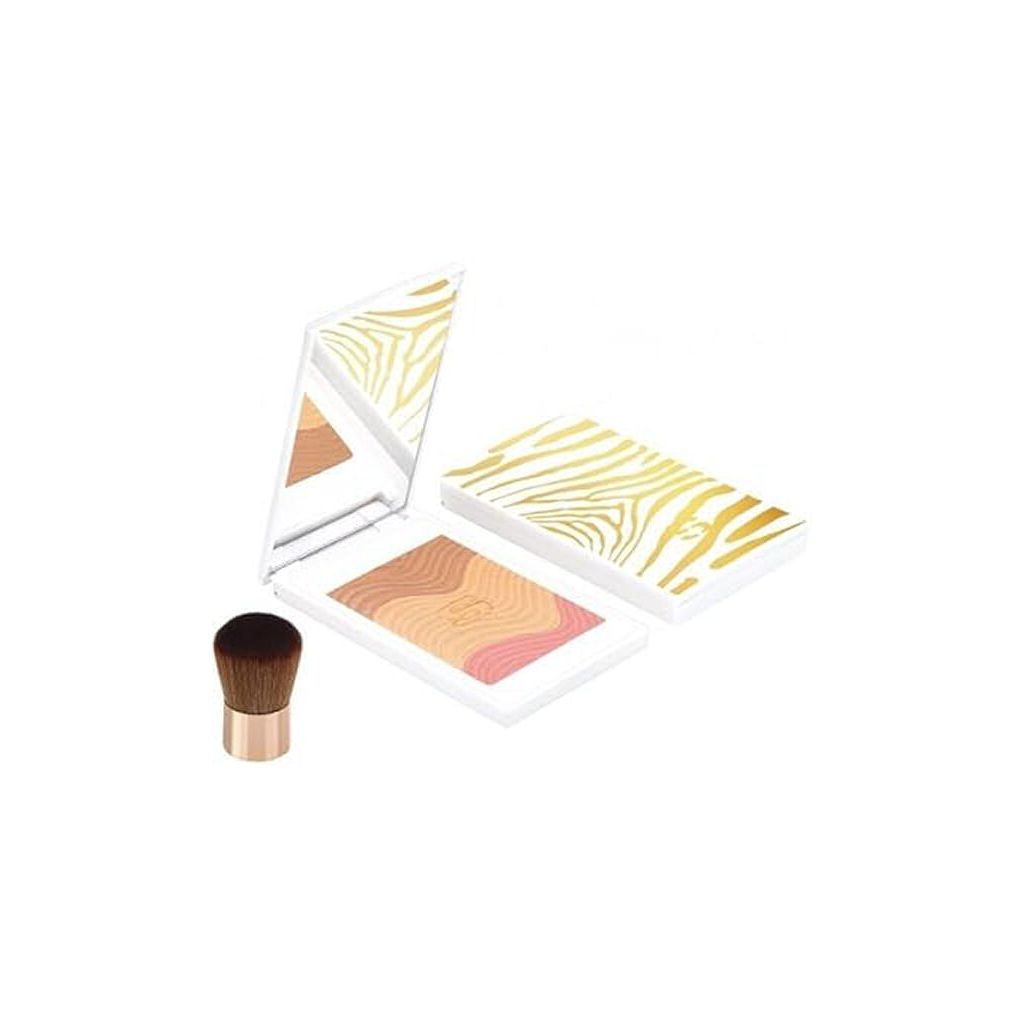 Sisley paris phyto-touche sun glow powder trio péche dorée med børste 11g 