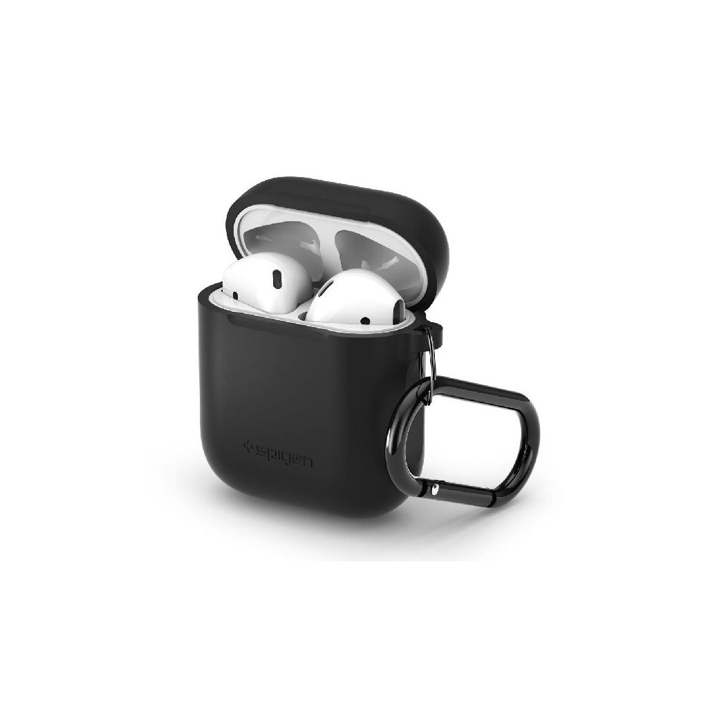 Spigen airpods case with carabiner black for airpods 1st generation