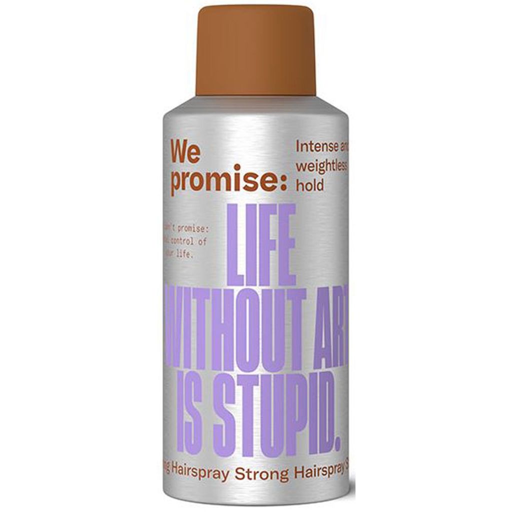 We promise life without art is stupid intense and weightless strong hairspray 100ml