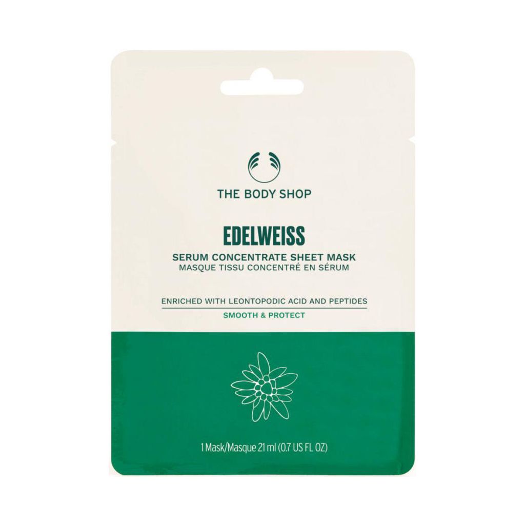 The body shop edelweiss serum concentrate sheet mask 21ml
