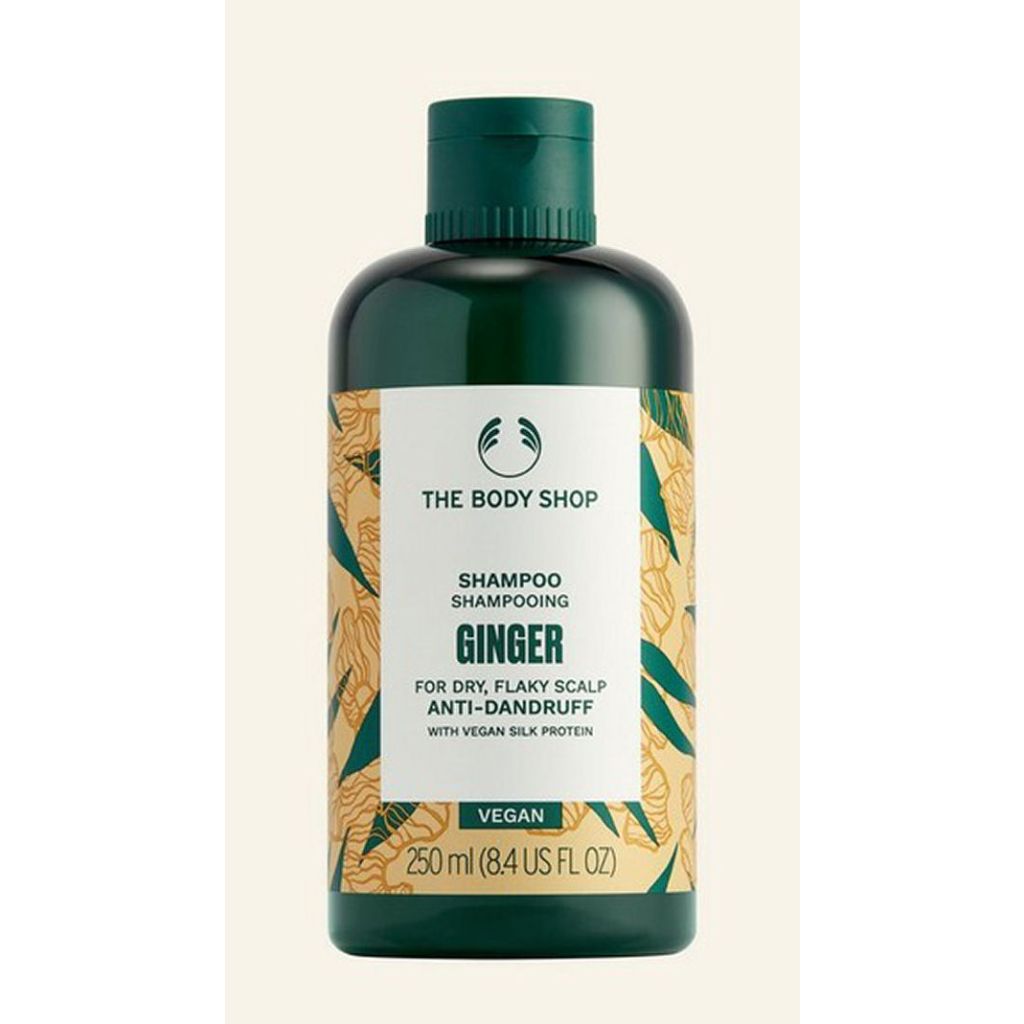 The body shop ginger shampoo anti-dandruff for dry flaky scalp 250ml