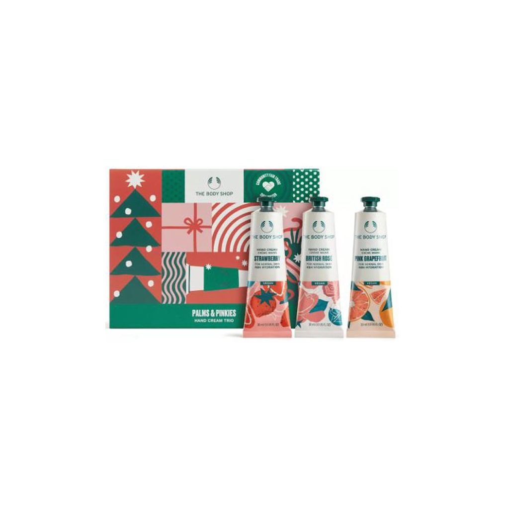 The body shop palms & pinkies hand cream trio - 3 dele