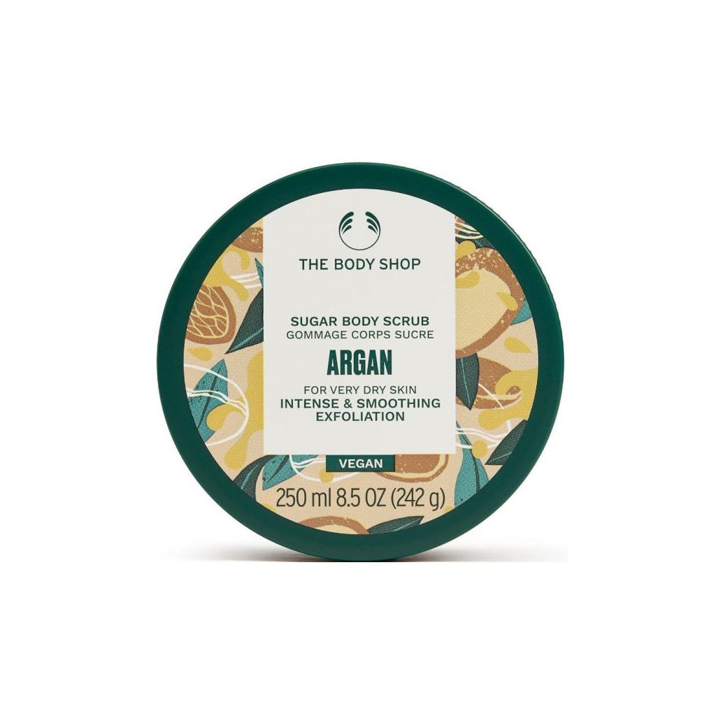 The body shop sugar body scrub argan for very dry skin 250ml