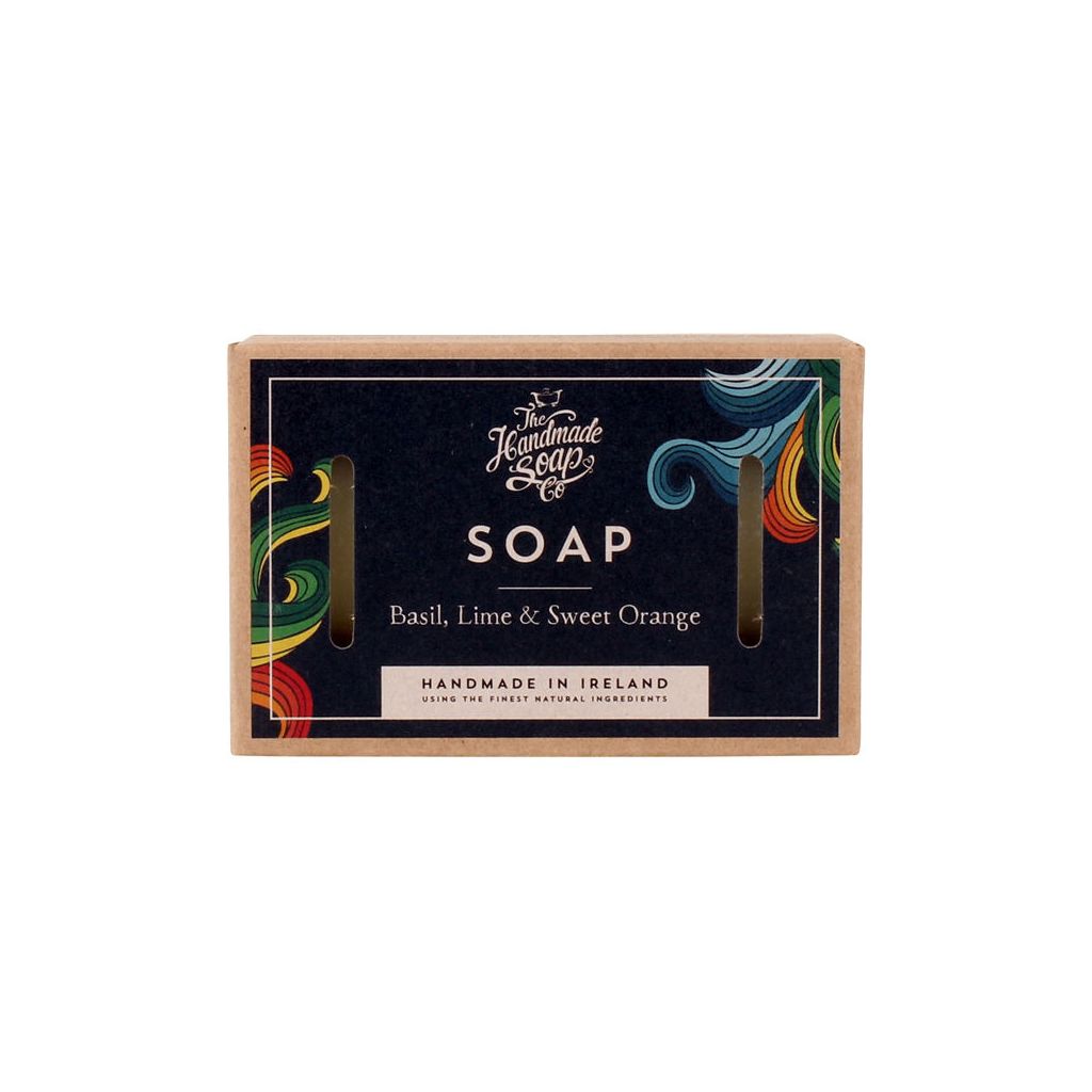 The handmade soap soap basil lime & sweet orange 100ml