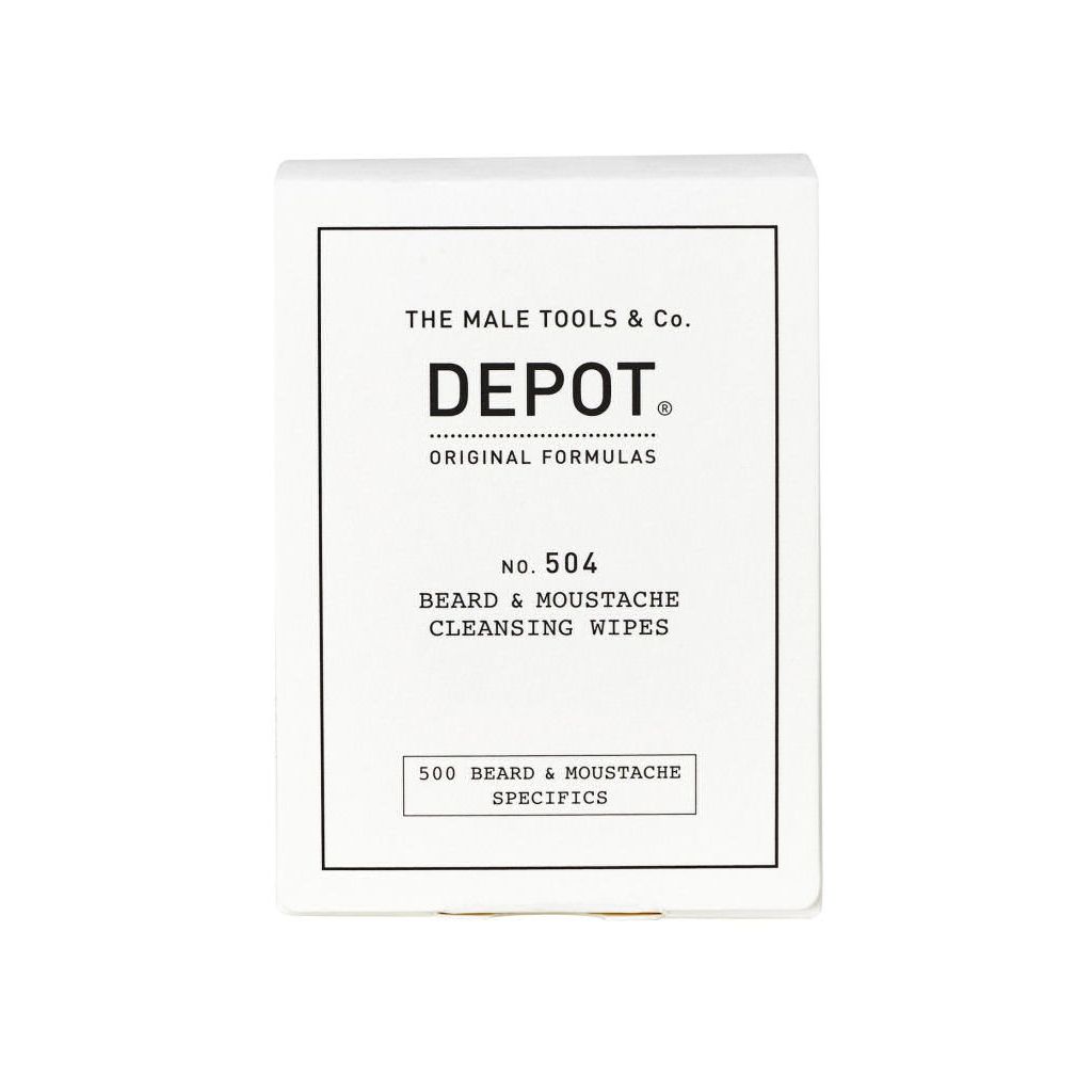 The male tools & co depot no. 504 beard & moustache cleansing wipes 12 stk.