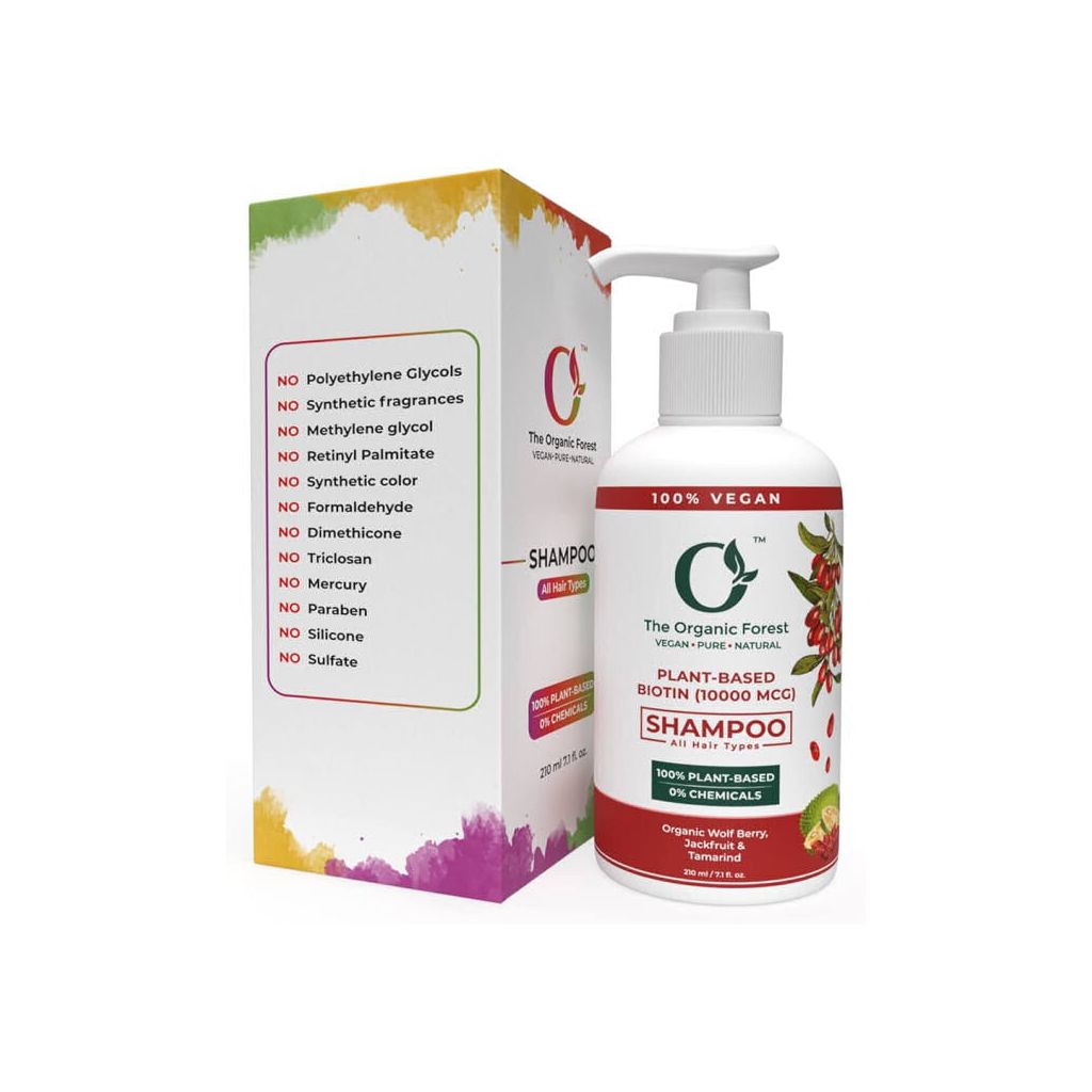 The organic forest shampoo all hair types 210ml