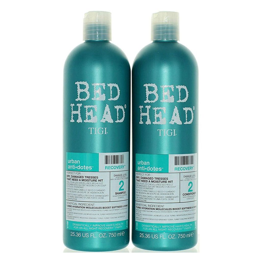 Tigi bed head urban anti-dotes recovery 2 shampoo + conditioner 2 x 750ml